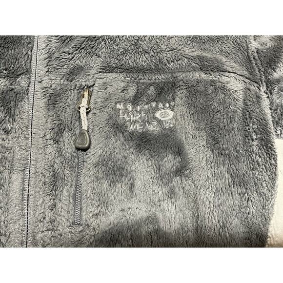 Mountain Hardwear Monkey Fleece Fuzzy Full Zip Jacket Womens Size XS Gray - Picture 2 of 9